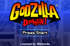 Godzilla - Domination! Title Screen